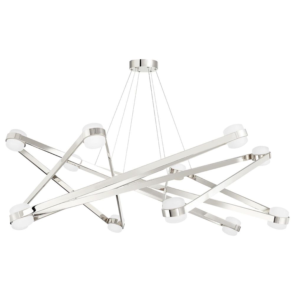 Hudson Valley Lighting Orbit 12-Light Chandelier in Polished Nickel, , large