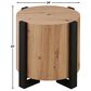 Steve Silver Furniture Darcie End Table in Natural and Black, , large