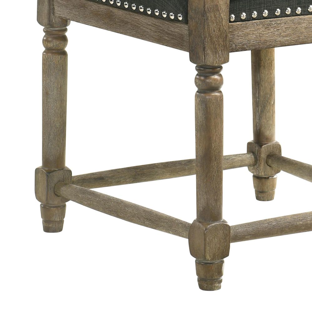 HOMLUX Side Chair with Gray Cushion in Reclaimed Gray (Set of 2), , large