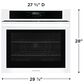 Frigidaire 30" Single Wall Oven with Air Fry in White, , large
