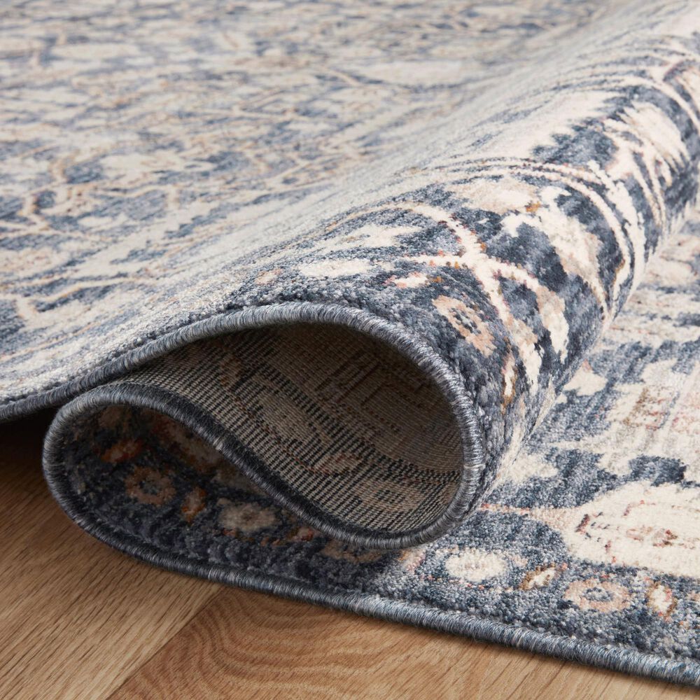 Amber Lewis x Loloi Zuma 2&#39;3&quot; x 3&#39;10&quot; Blue and Ivory Area Rug, , large