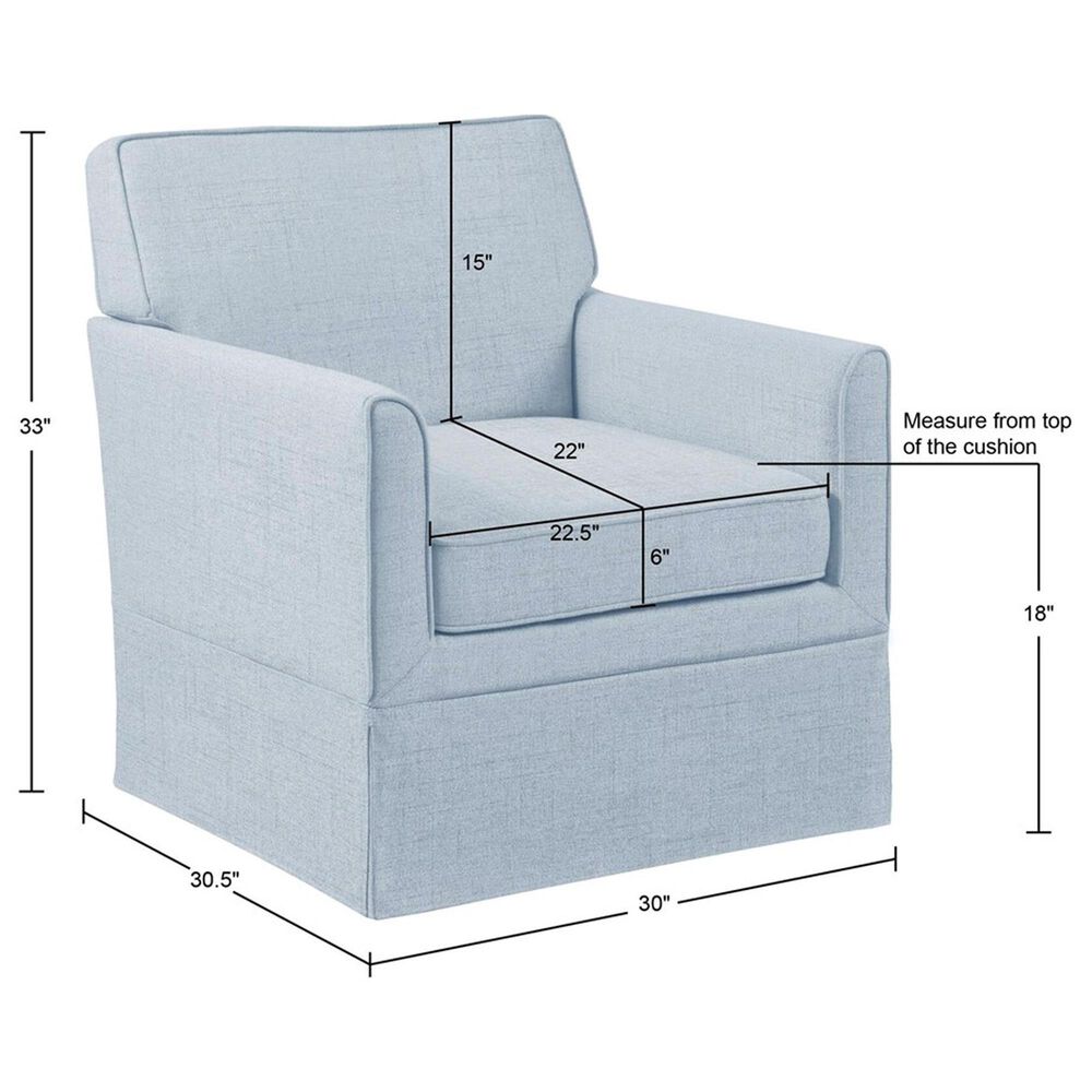Hearth and Haven Paula Slipcover Accent Armchair in Light Blue, , large