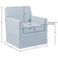 Hearth and Haven Paula Slipcover Accent Armchair in Light Blue, , large