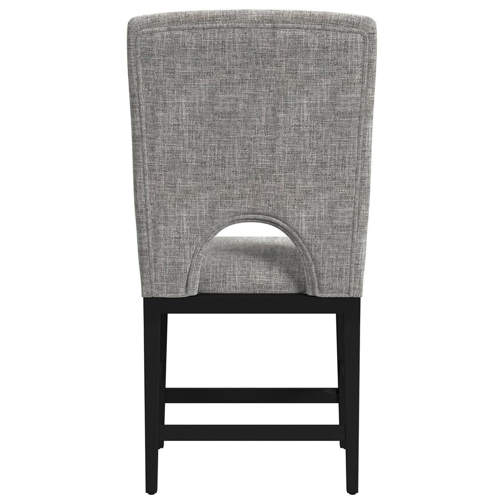 Mayberry Hill Oregon Side Chair with Grey Cushion in Black, , large