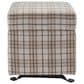 Lamps Per Se Camelot 25" Rectangle Gliding Ottoman in Light Brown and Gray, , large