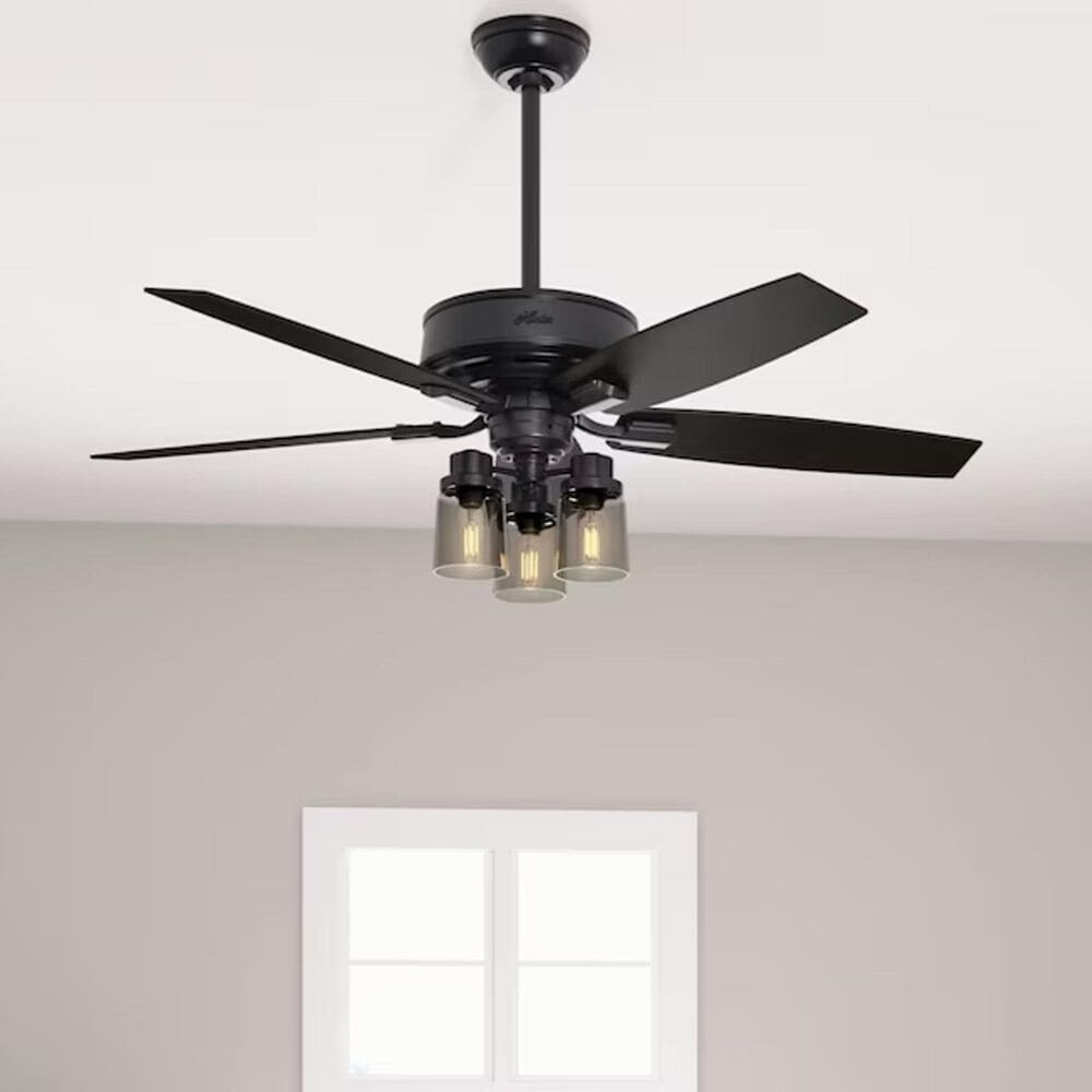 Hunter Bennett 52&quot; Ceiling Fan in Matte Black, , large
