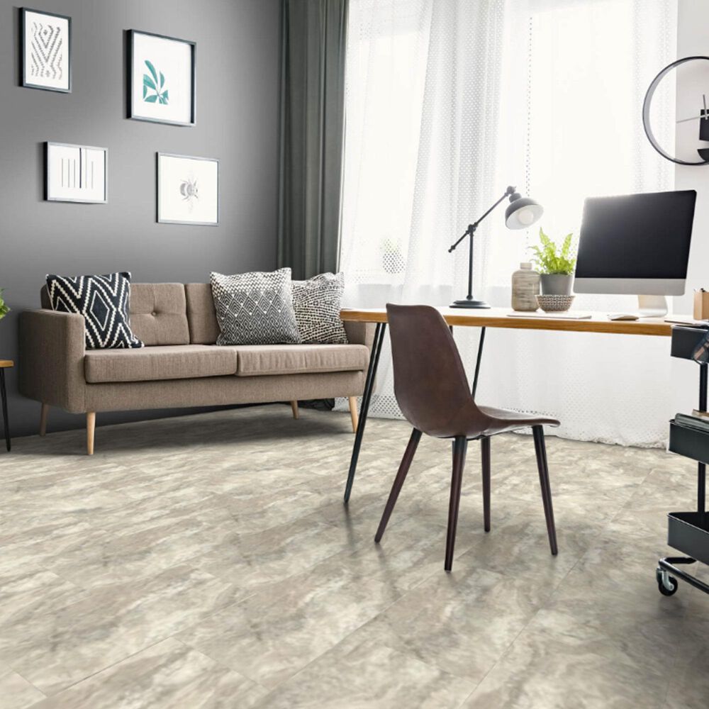 Tru-Cor PBE Tile Travertine Oyster 16&quot; x 32&quot; Luxury Vinyl Tile, , large