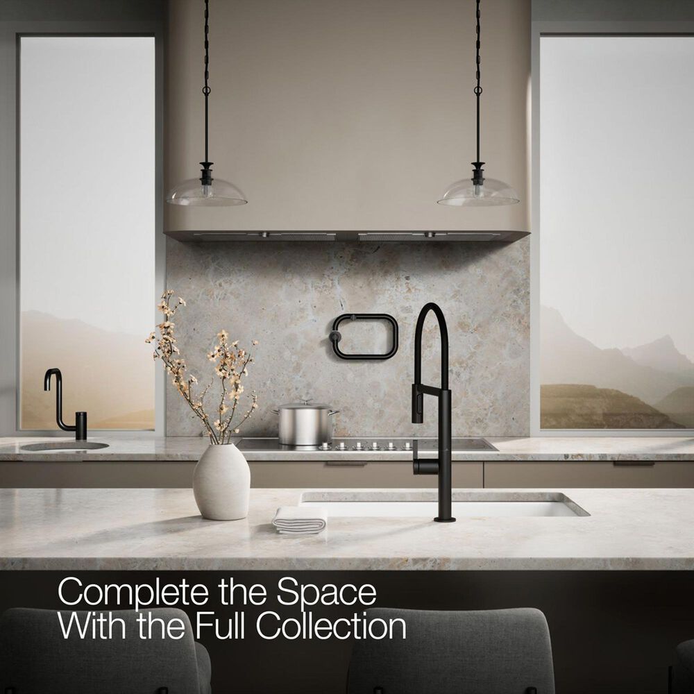 Kohler Components Semi-Professional Kitchen Sink Faucet in Matte Black, , large