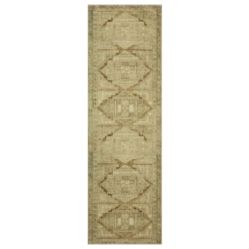 Magnolia Home Sinclair 2" x 5" Khaki and Tobacco Area Rug, , large