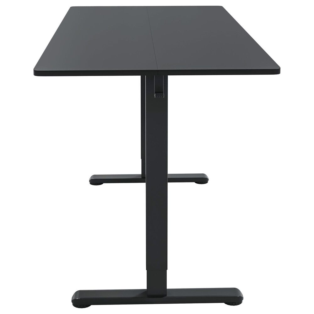 Rta Products Llc Zenith Electric Height Adjustable Sit-to-Stand Desk in Black, , large