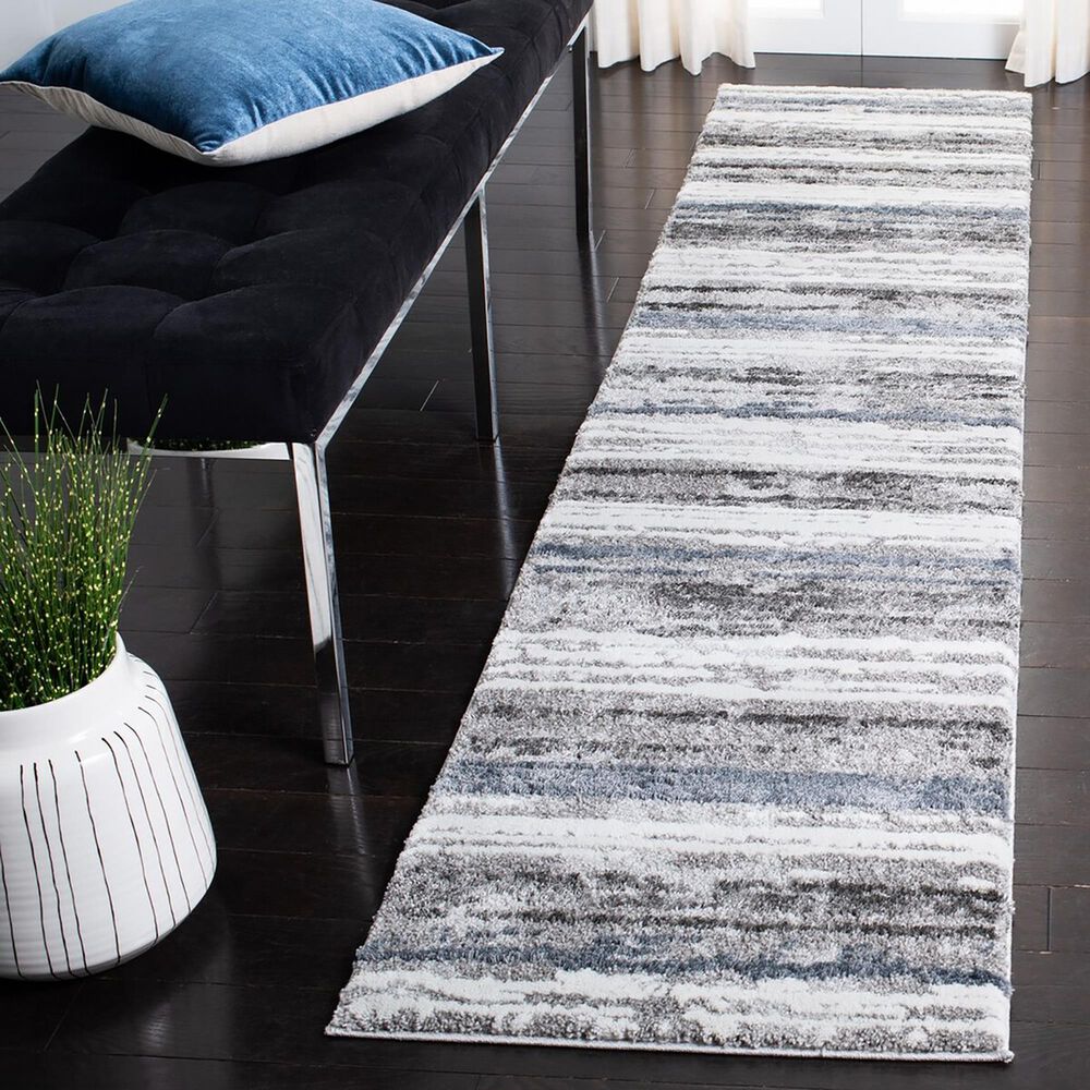 Safavieh Century 2&#39; x 9&#39; Grey and Blue Runner, , large