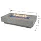 Elementi Fire Riviera Rectangular Propane Fire Pit Table in Light Gray, , large