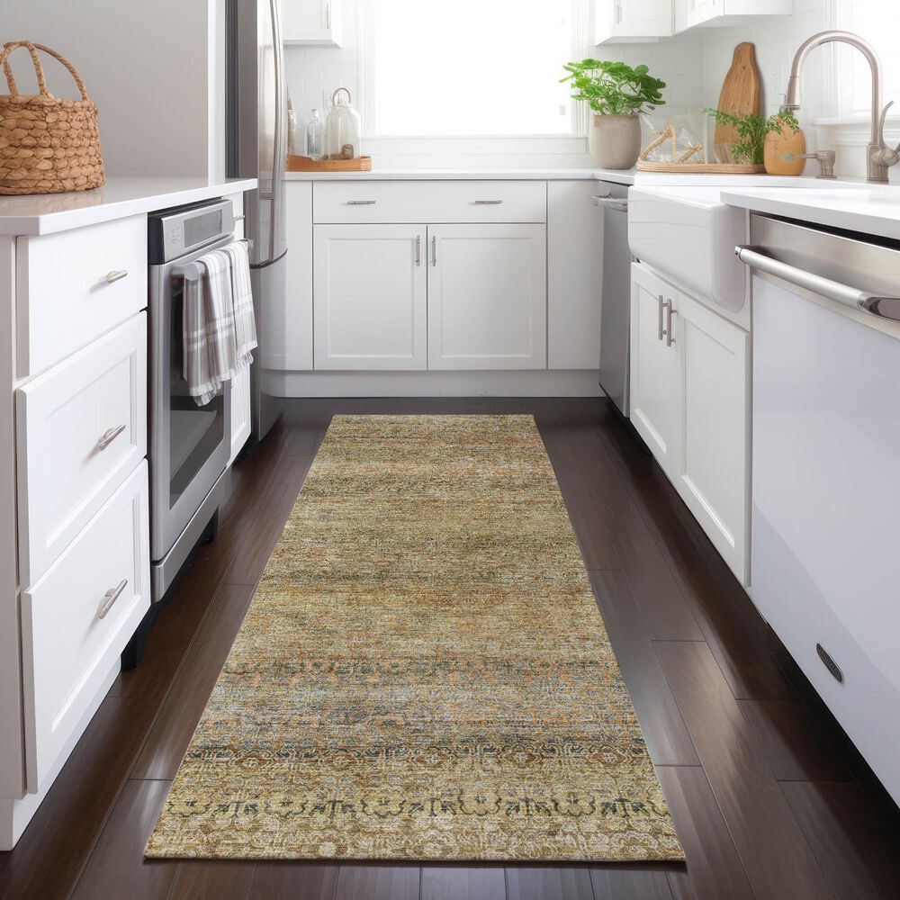Dalyn Rug Company Burano BU12 2&#39;3&quot; x 7&#39;6&quot; Wheat Indoor/Outdoor Runner, , large