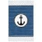 Safavieh Carousel Nautical 4" x 6" Navy and Ivory Kids  Area Rug, , large