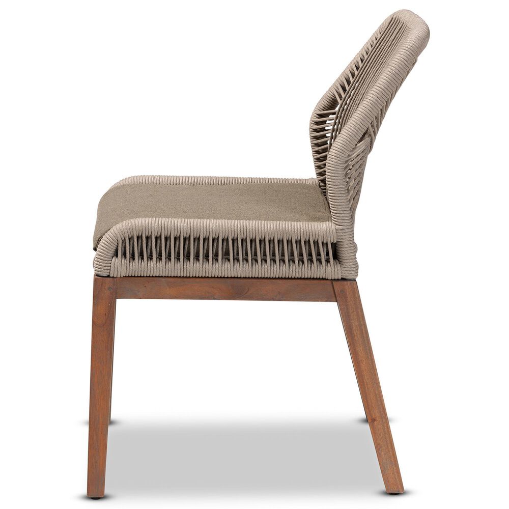 Baxton Studio Jennifer Side Chair in Walnut Brown, , large