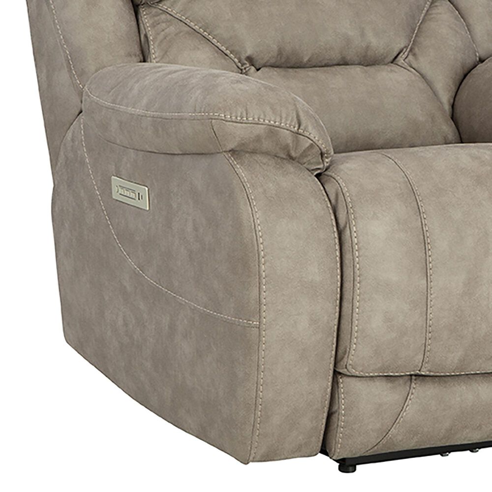 Homestretch Skywalker Power Wall-Saver Recliner in Fog, , large