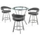 Blue River Naomi and Chelsea 4-Piece Counter Height Dining Set in Stainless Steel, , large