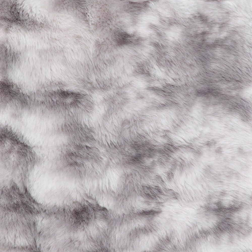 Jaxx Raven Round Accent Pouf in Phantom Grey, , large