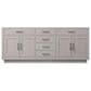 Lexora Home Abbey 80" Double Bathroom Vanity in White Oak with 2 cm White Cultured Marble Top, Rectangular Sinks and 30" Mirrors, , large