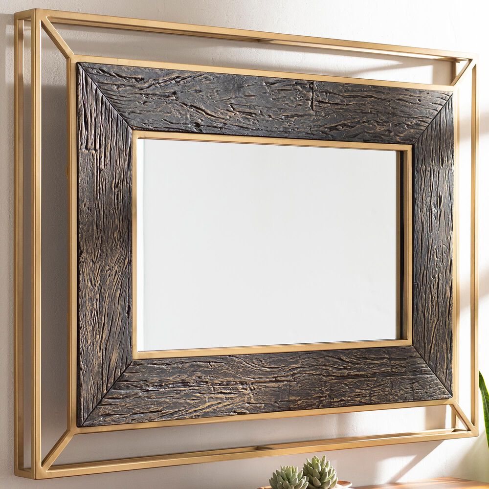Surya Allure Wall Mirror in Gold, , large