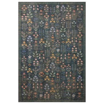 Rifle Paper Co. x Loloi Edinburgh Navy and Multicolor 3"6" x 5"6" Area Rug, , large