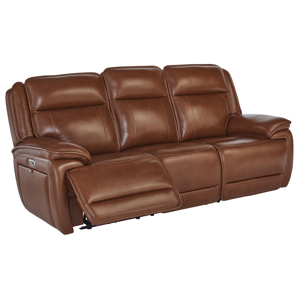 Ashley Healy Pier Power Reclining Sofa in Chocolate, , large