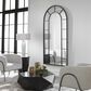 Uttermost Dillingham Arch Mirror in Aged Black, , large