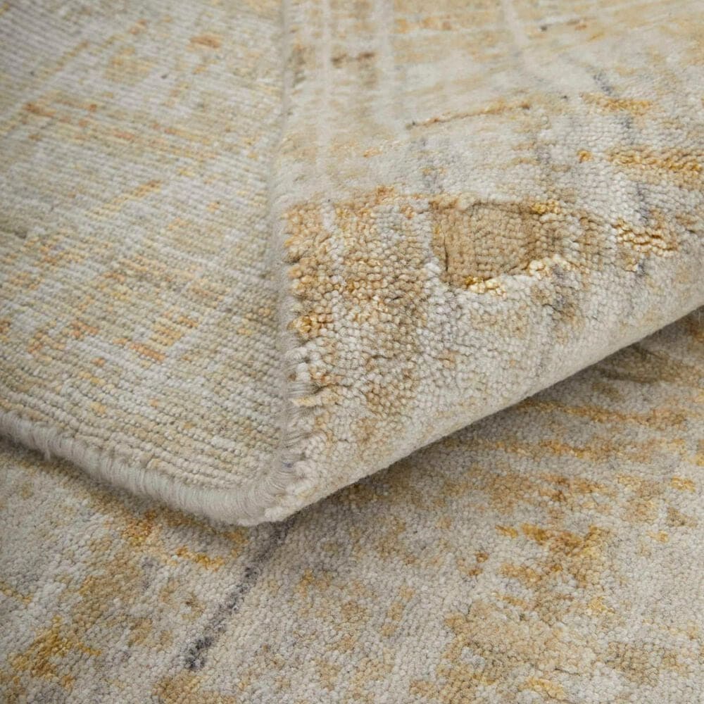 Feizy Eastfield 69FPF 2&#39;6&quot; x 10&#39; Gold and Ivory Runner, , large