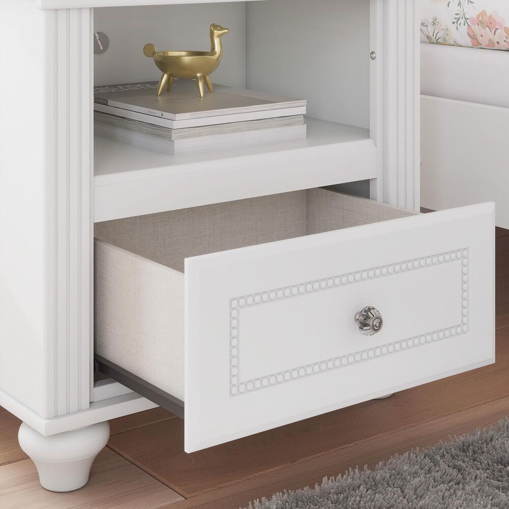 Ashley Kozlani 1-Drawer Nightstand in White, , large