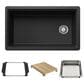 Blanco Inteos 33" Undermount Single Bowl Kitchen Sink in Anthracite, , large