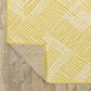 Oriental Weavers Havana Yellow and Ivory 1"10" x 7"3" Indoor/Outdoor Runner, , large