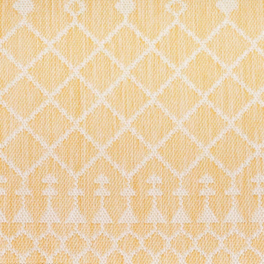 Nourison Positano Southwestern Yellow 5&#39; x 7&#39; Indoor/Outdoor Area Rug, , large