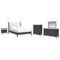 Ashley Cadmori 5-Piece Queen Platform Bedroom Set in Black and White, , large