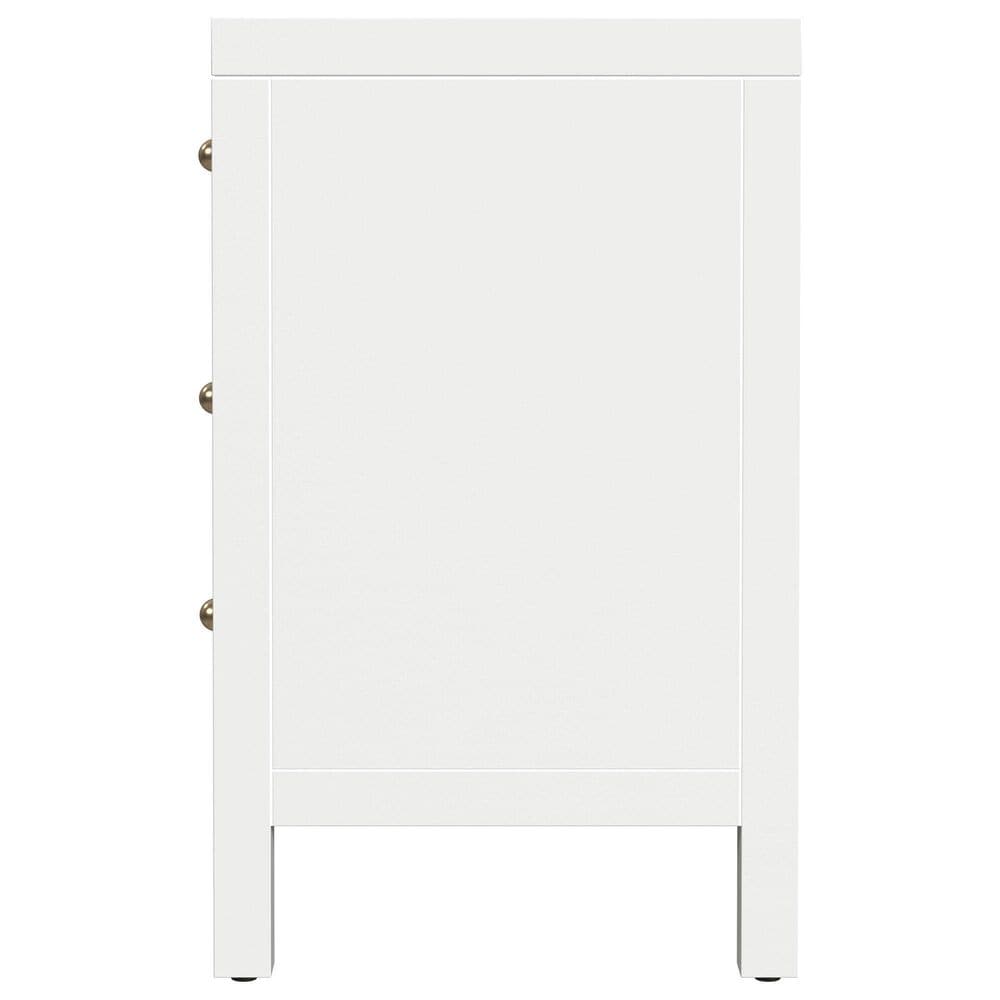 Butler Specialty Company Nora 3 Drawer Nightstand in Smooth White, , large