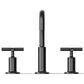 Kohler Purist Widespread Bathroom Sink Faucet with Cross Handles and High Gooseneck Spout in Matte Black, , large