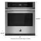 JennAir Rise 27" Single Electric Wall Oven in Stainless Steel, , large