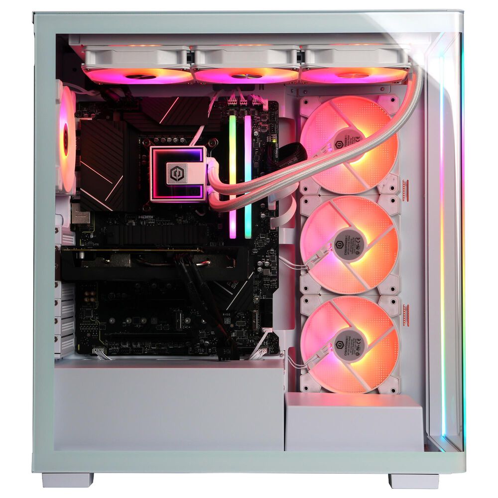 CyberPowerPC Gamer Supreme Gaming Desktop | Intel Core i9-14900KF - 32GB RAM - NVIDIA GeForce RTX 5060 Ti Graphics - 2TB SSD in White, , large