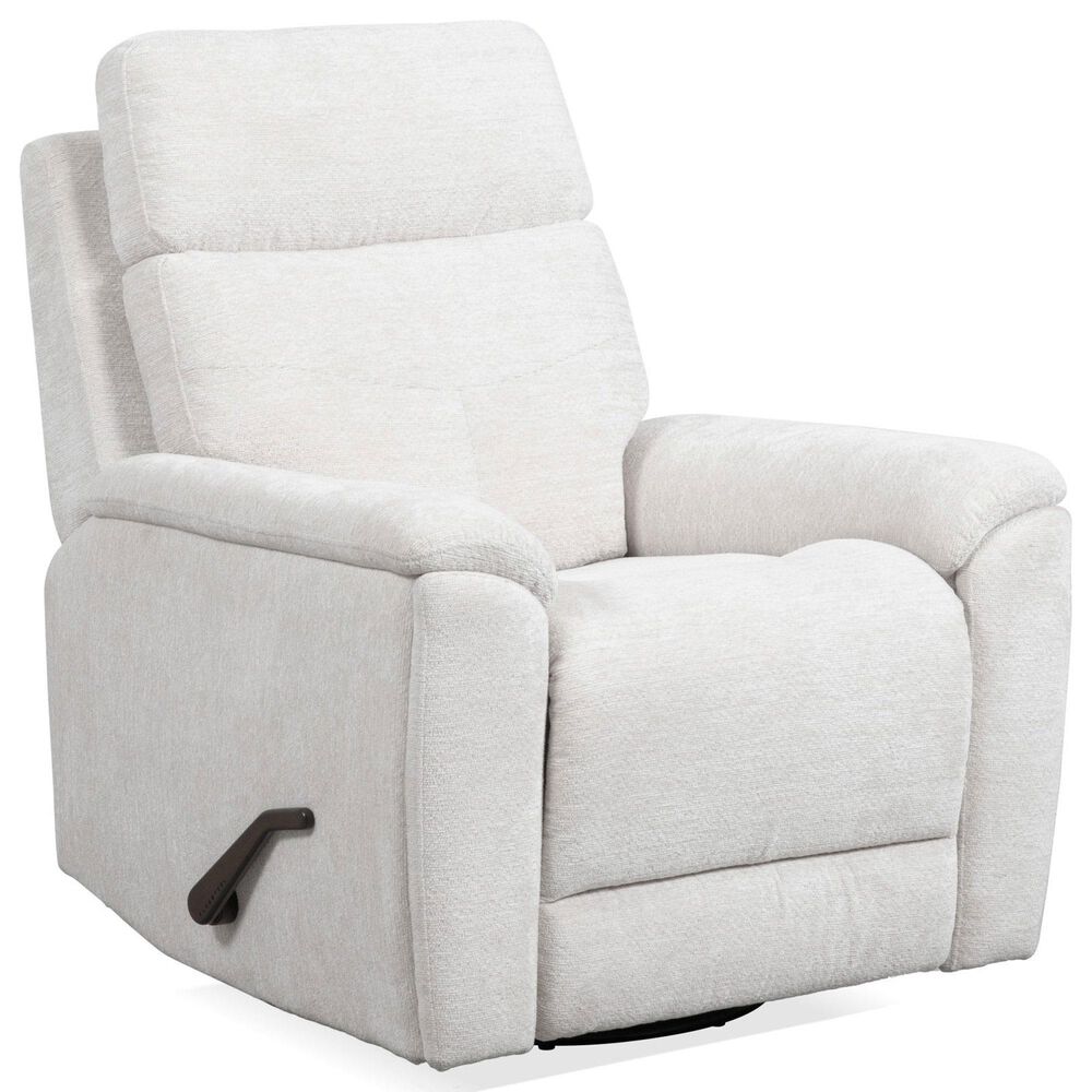 Flexsteel Refined Manual Swivel Gliding Recliner in Pearl, , large