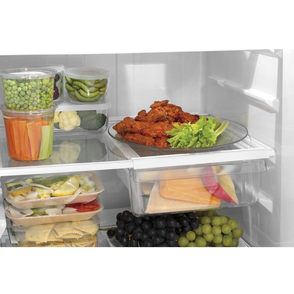 GE Appliances 21.9 Cu. Ft. Top-Freezer Refrigerator with High Gloss Handle in Slate, , large