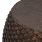 Hearth and Haven Outdoor Faux Rattan Side Table with Basket Weave Pattern in Brown, , large