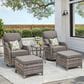 Sunwell Garden 5-Piece Chat Set in Gray, , large
