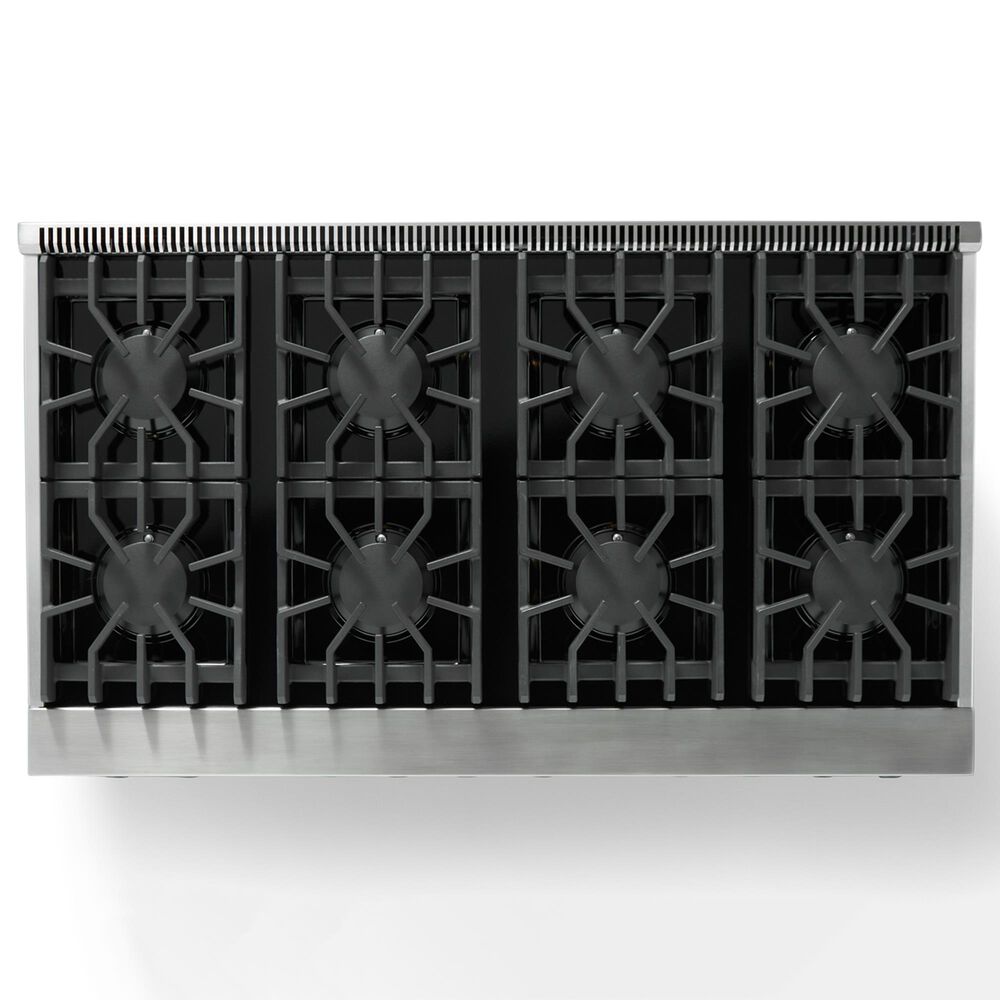 Viking Range 5 Series 48" Dual Fuel Range with Brushed Brass Trim in Stainless Steel, , large