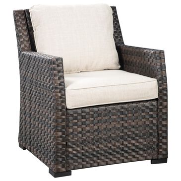 Signature Design by Ashley Easy Isle Lounge Chair with Cushion in Dark Brown and Beige, , large