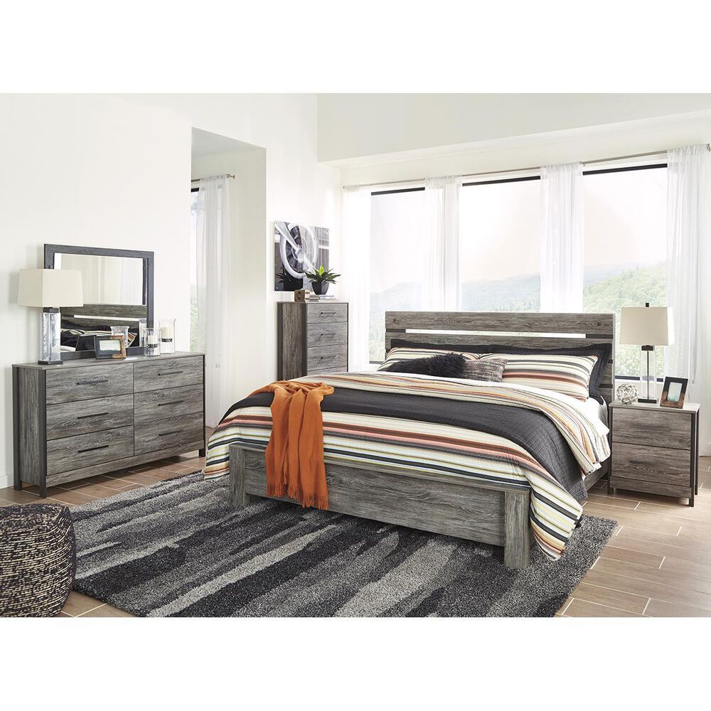 Signature Design by Ashley Cazenfeld 4 Piece Queen Bedroom Set in Gray, , large