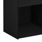 HOMLUX 1-Drawer Modern Nightstand with Knob Handle in Black Oak (Set of 2), , large