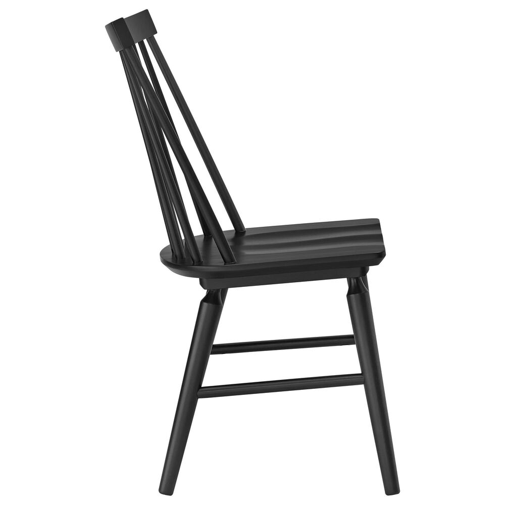 Emerald Home Furnishings Charleston Dining Table and 4 Chairs in Black and Natural, , large