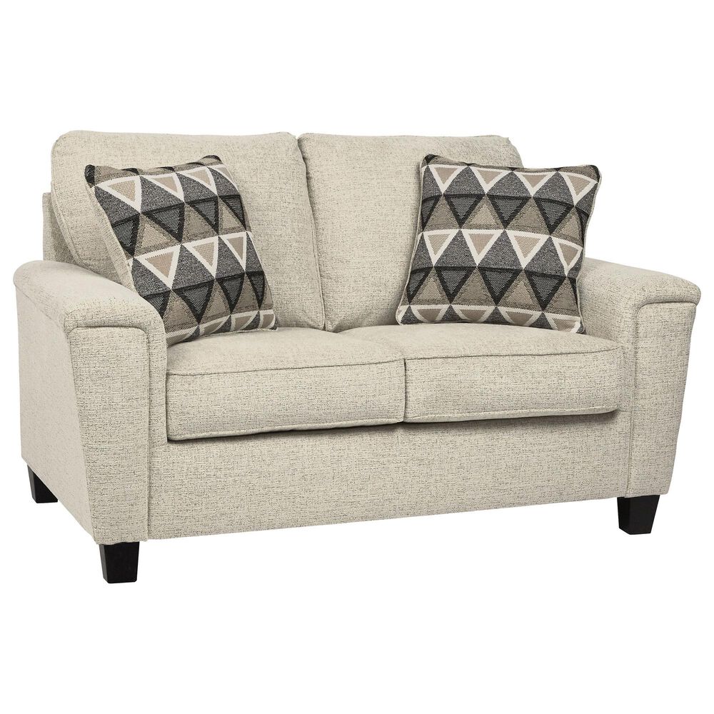 Ashley Abinger Stationary Sofa and Loveseat Set in Natural, , large