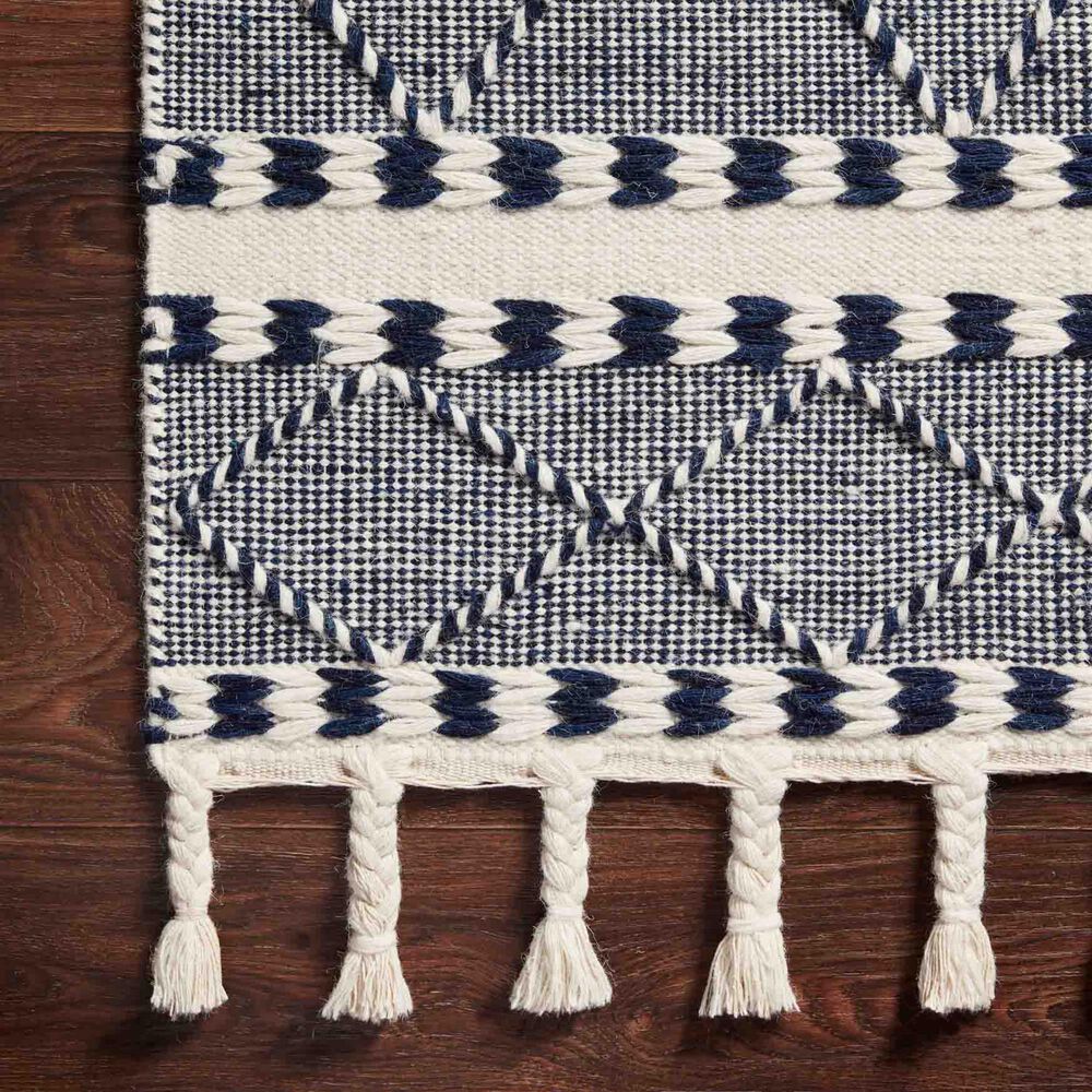 Loloi II Sawyer SAW-02 3&#39;6&quot; x 5&#39;6&quot; Navy Area Rug, , large