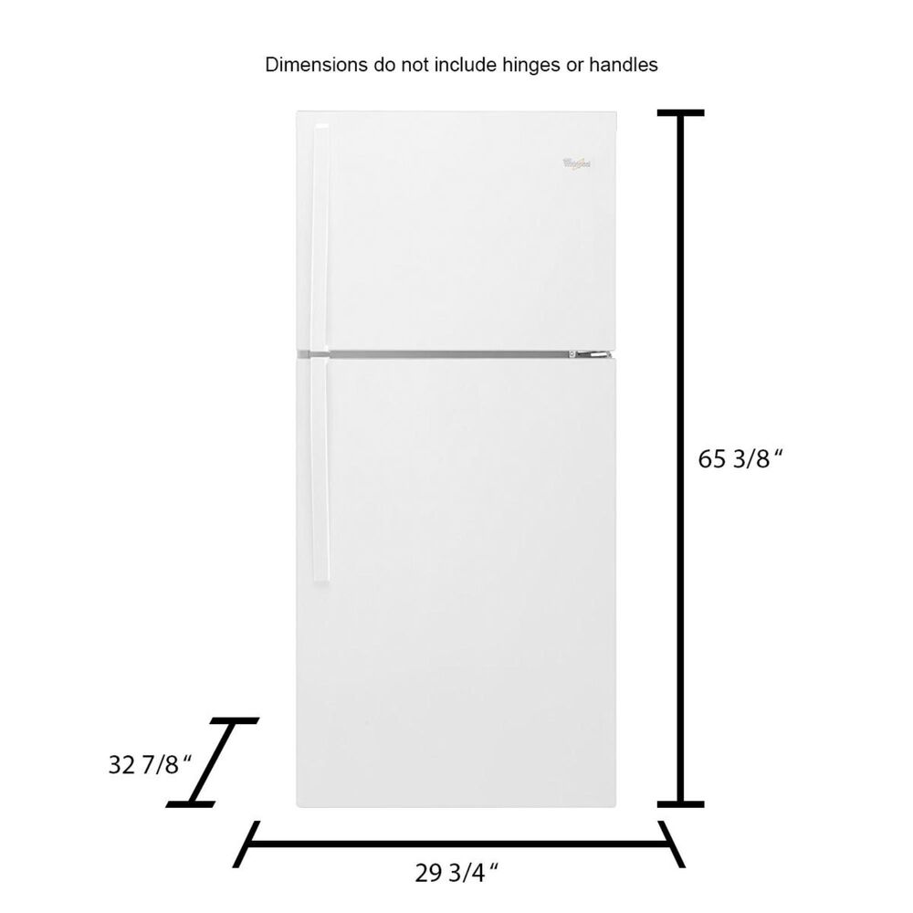 Whirlpool 19 Cu. Ft. Top-Freezer Refrigerator with LED Interior Lighting, , large