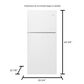 Whirlpool 19 Cu. Ft. Top-Freezer Refrigerator with LED Interior Lighting, , large